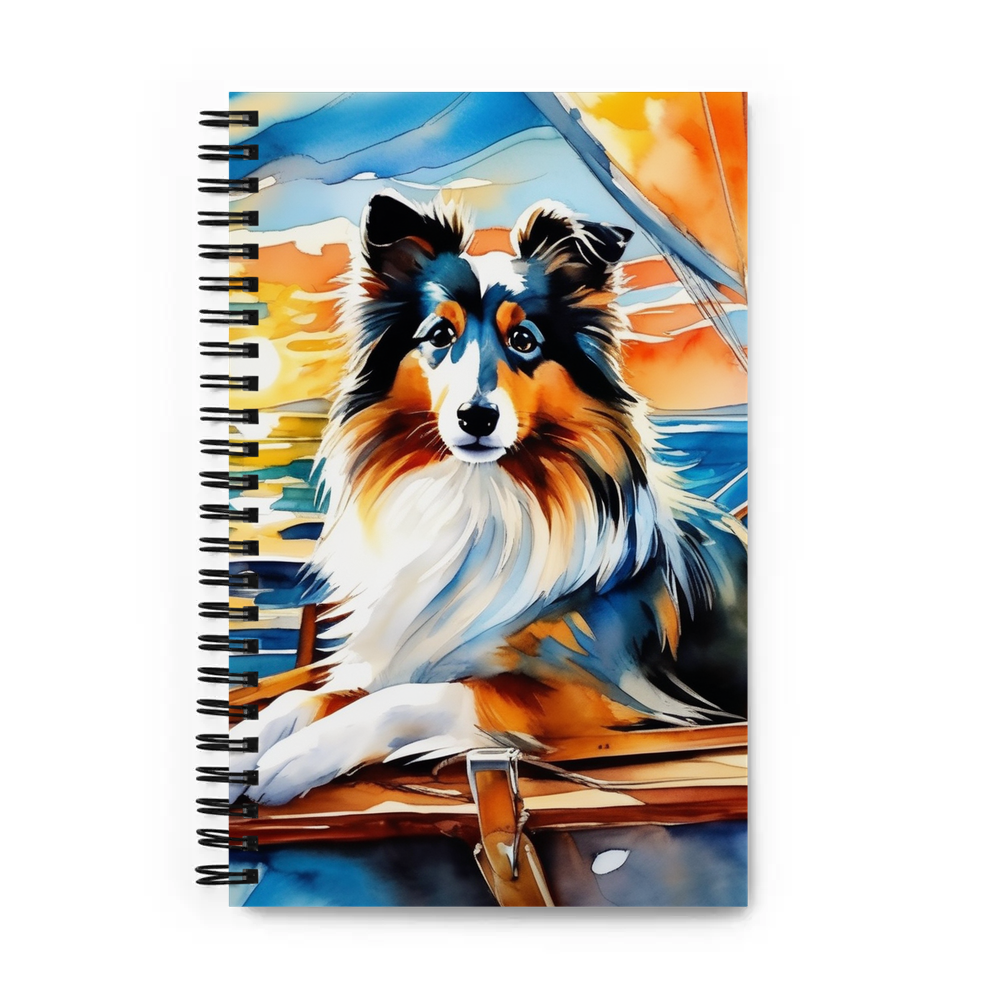 PugMug Custom Shetland Sheepdog Spiral Notebook