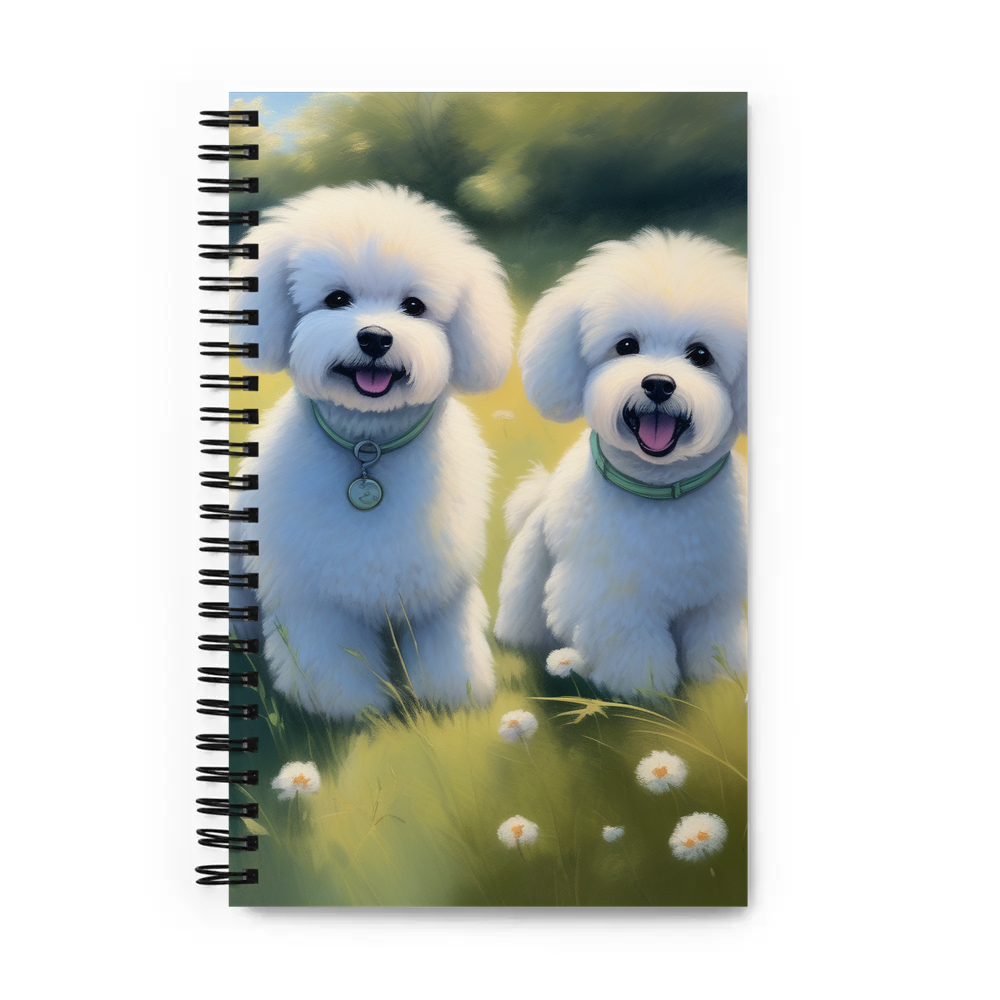PugMug Custom Bichons Frise Spiral Notebook