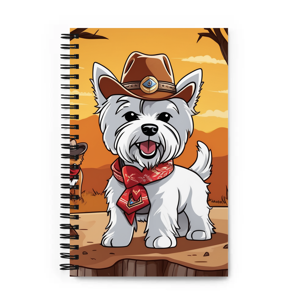 PugMug Custom West Highland White Terrier Spiral Notebook