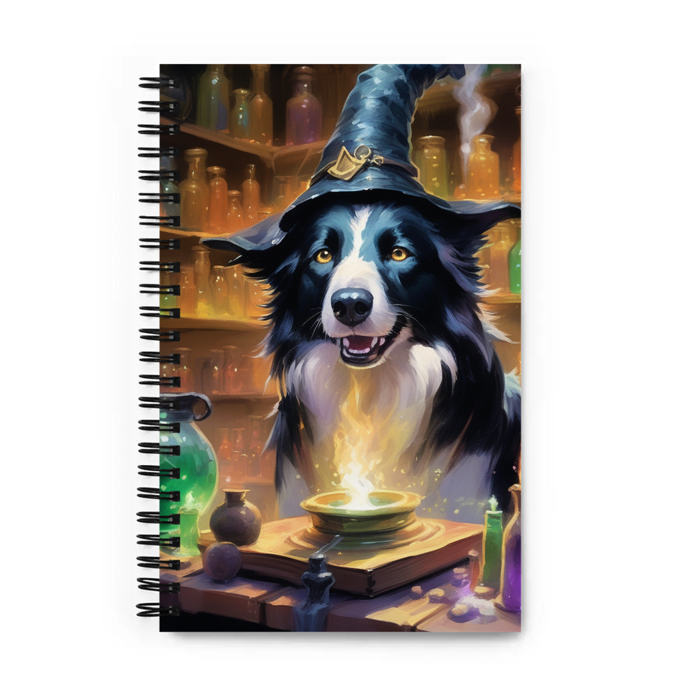 PugMug Custom Border Collie Spiral Notebook