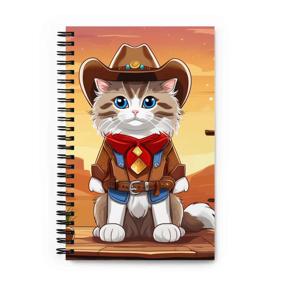 PugMug Custom Tabby Ragdoll Cat Spiral Notebook