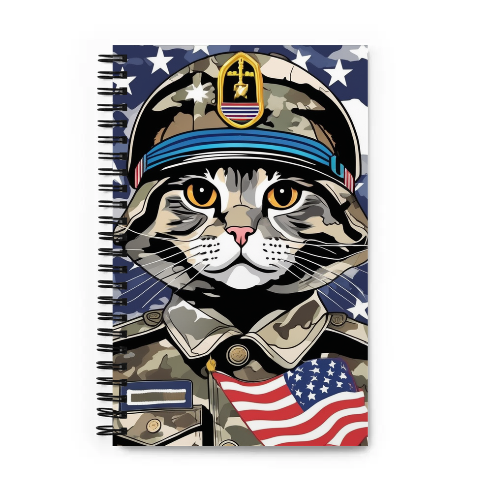 PugMug Custom Tabby Scottish Fold Cat Spiral Notebook