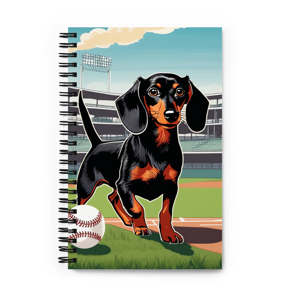 PugMug Custom Black Dachshund Spiral Notebook