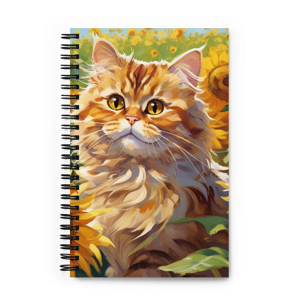 PugMug Custom Tabby Persian Cat Spiral Notebook
