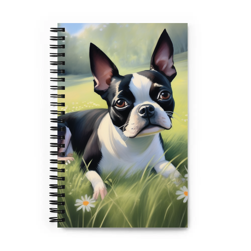 PugMug Custom Boston Terrier Spiral Notebook