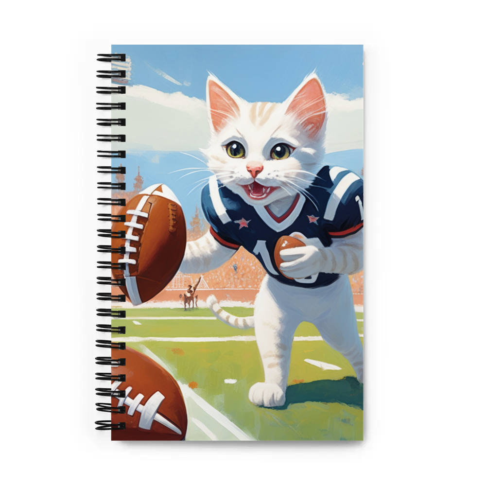 PugMug Custom White Companion Cat Spiral Notebook