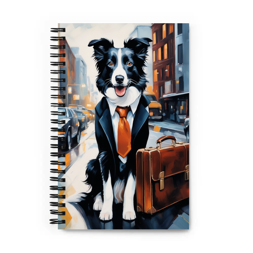 PugMug Custom Border Collie Spiral Notebook