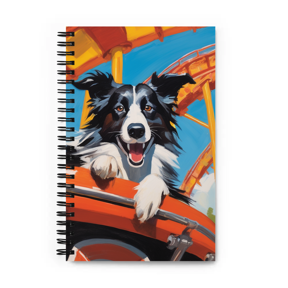PugMug Custom Border Collie Spiral Notebook