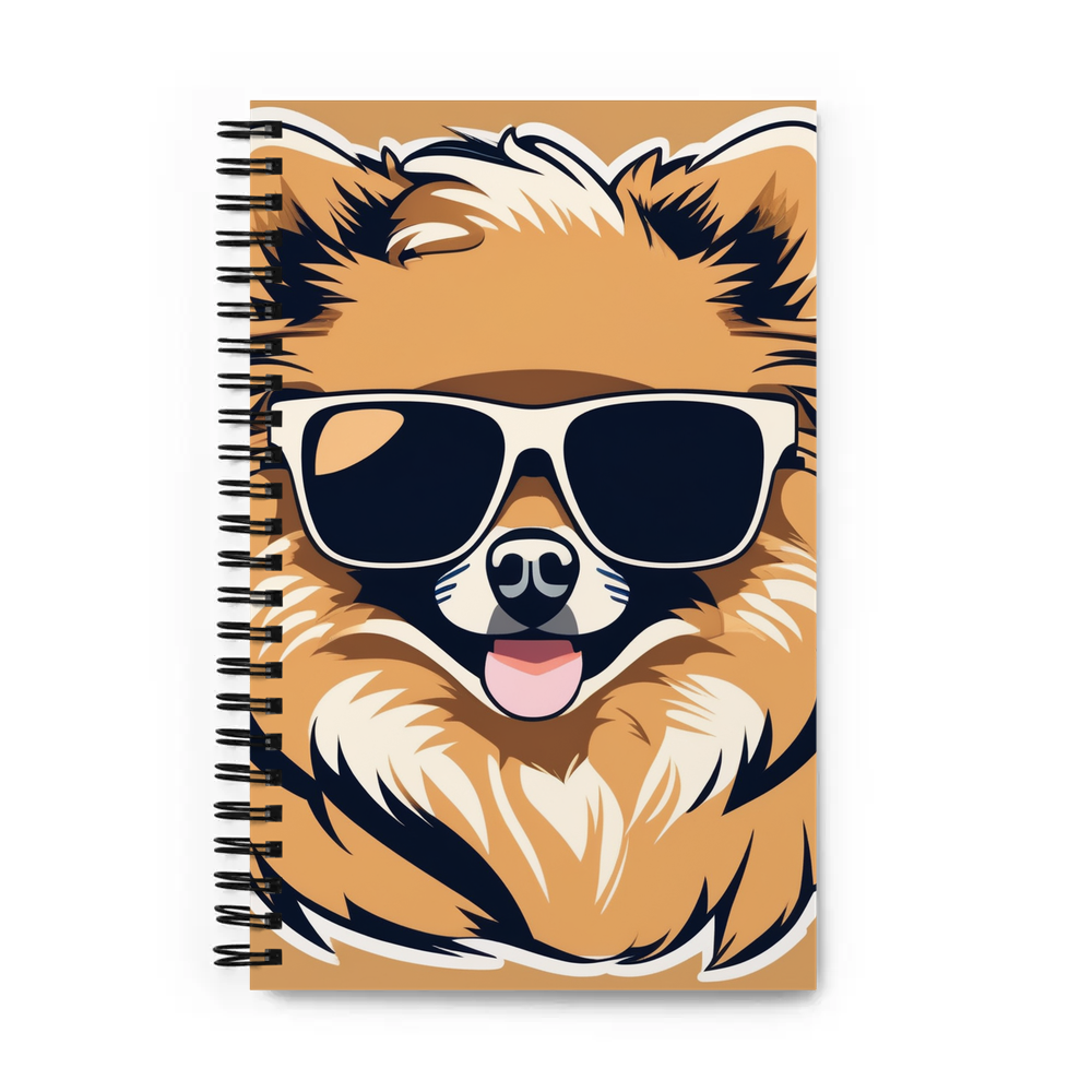 PugMug Custom Tan Pomeranian Spiral Notebook