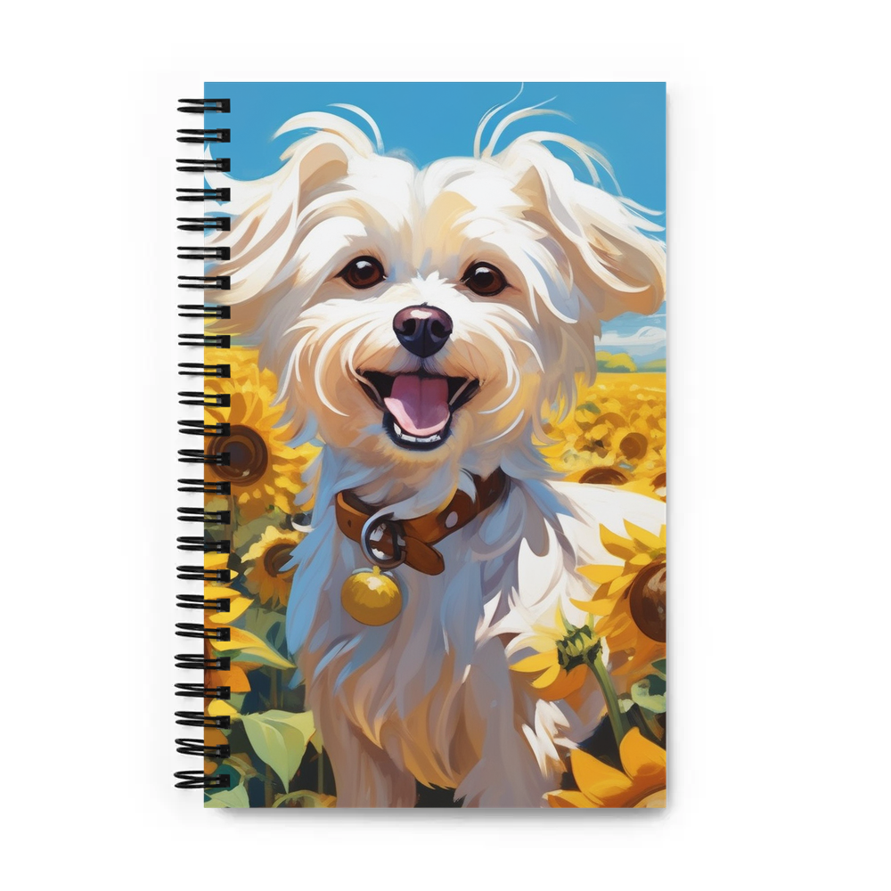 PugMug Custom Maltese Dog Spiral Notebook