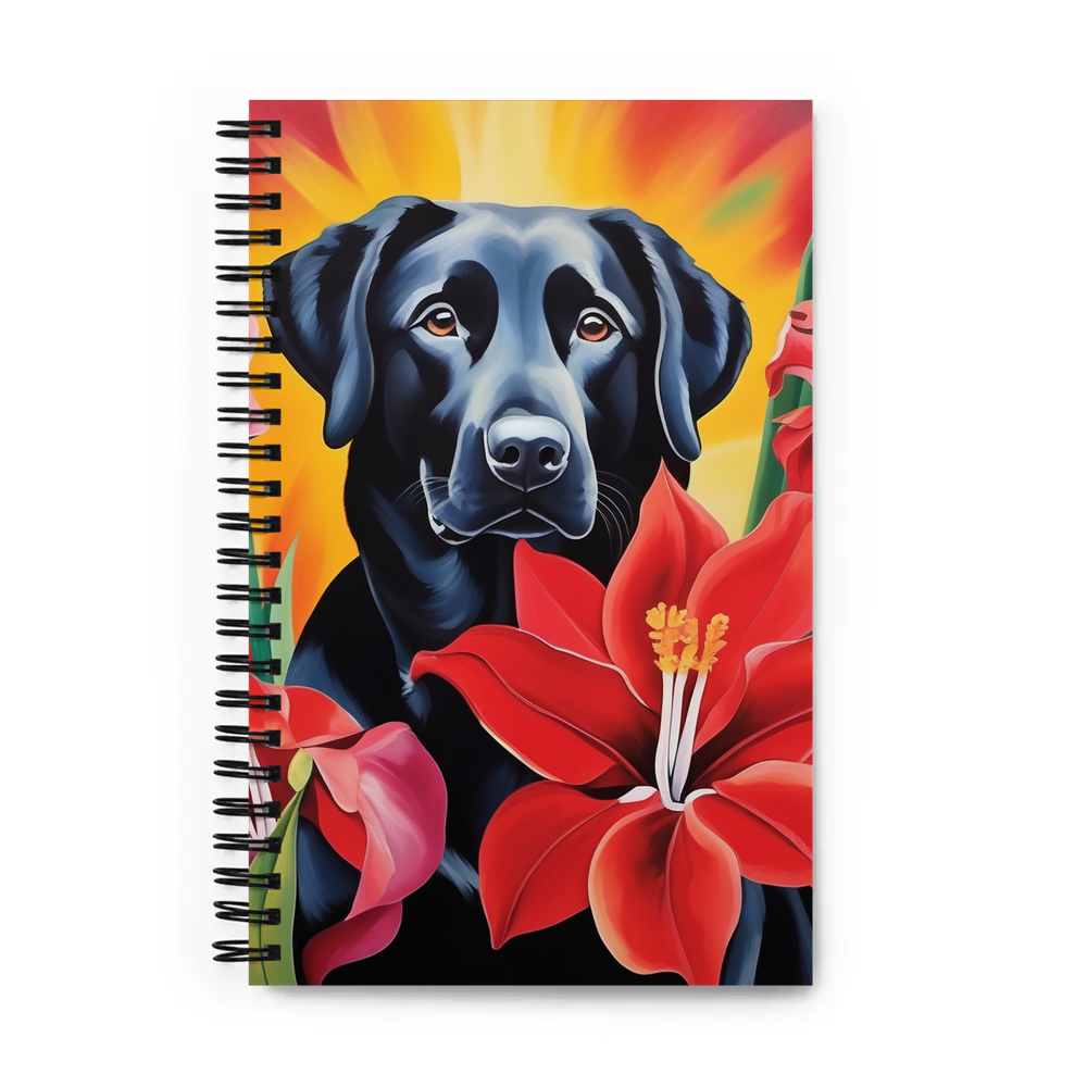 PugMug Custom Black Labrador Retriever Spiral Notebook