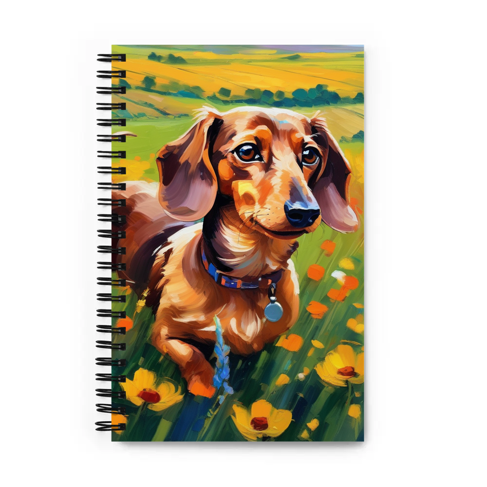 PugMug Custom Tan Dachshund Spiral Notebook