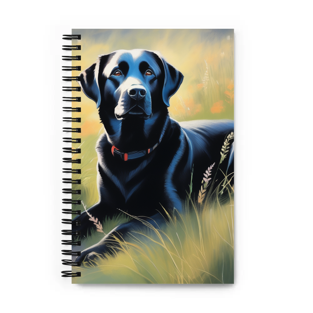PugMug Custom Black Labrador Retriever Spiral Notebook