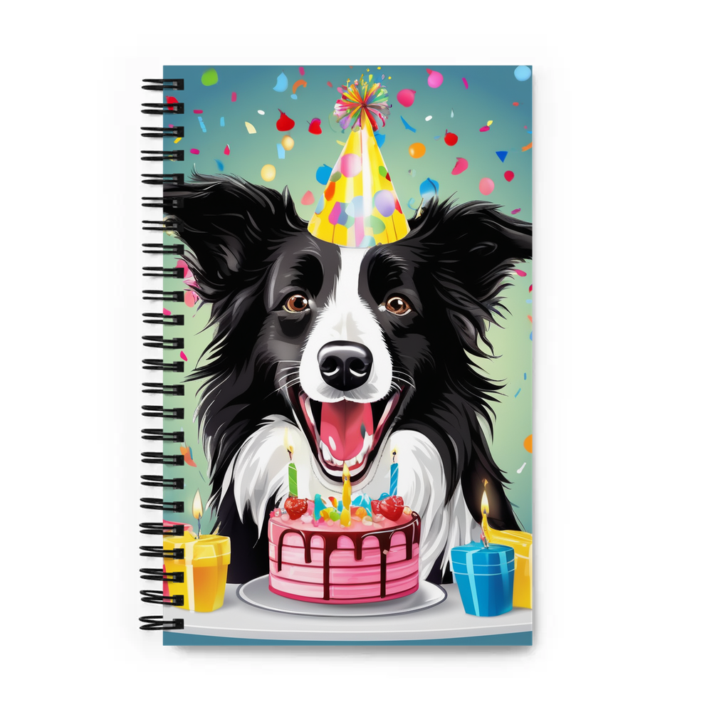 PugMug Custom Border Collie Spiral Notebook