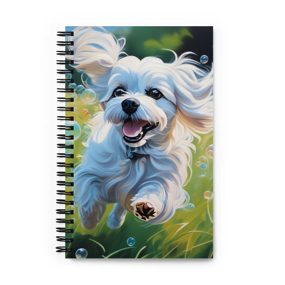 PugMug Custom Maltese Dog Spiral Notebook
