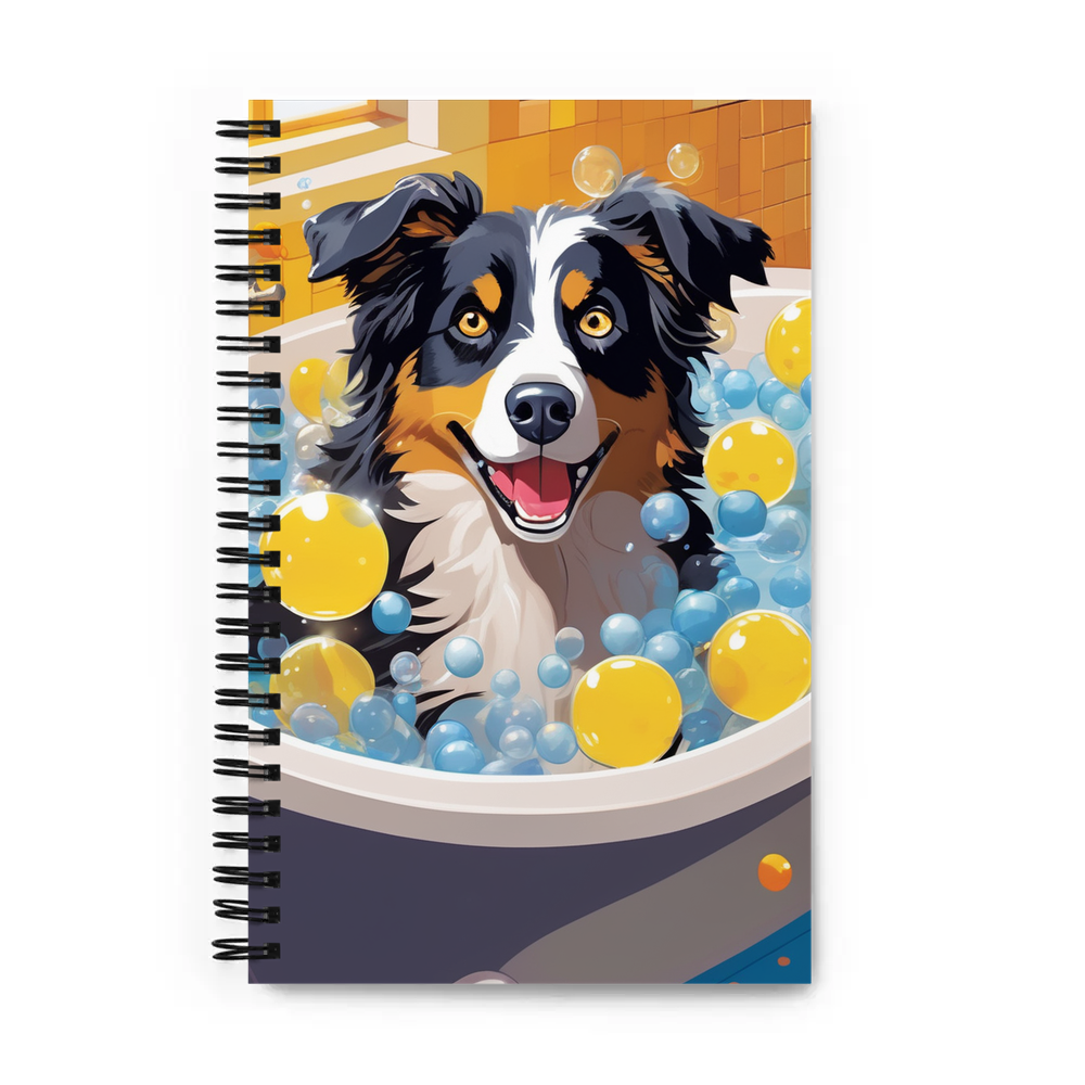 PugMug Custom Australian Shepherd Dog Spiral Notebook