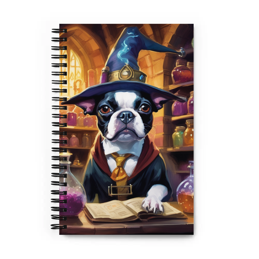 PugMug Custom Boston Terrier Spiral Notebook