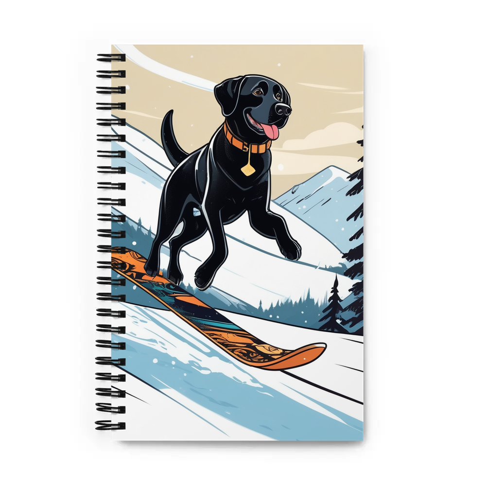 PugMug Custom Black Labrador Retriever Spiral Notebook