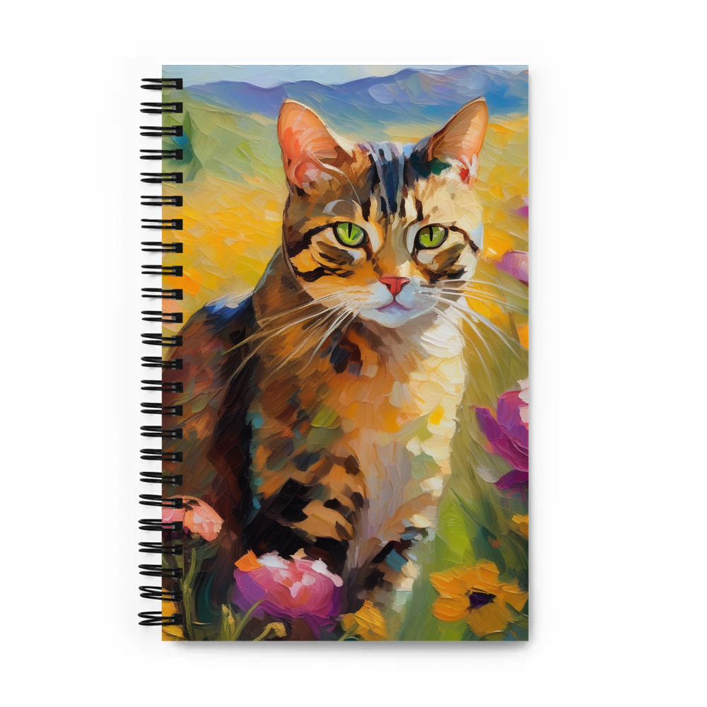 PugMug Custom Tabby Exotic Cat Spiral Notebook