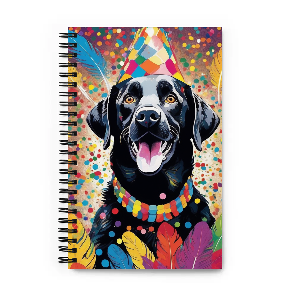 PugMug Custom Black Labrador Retriever Spiral Notebook