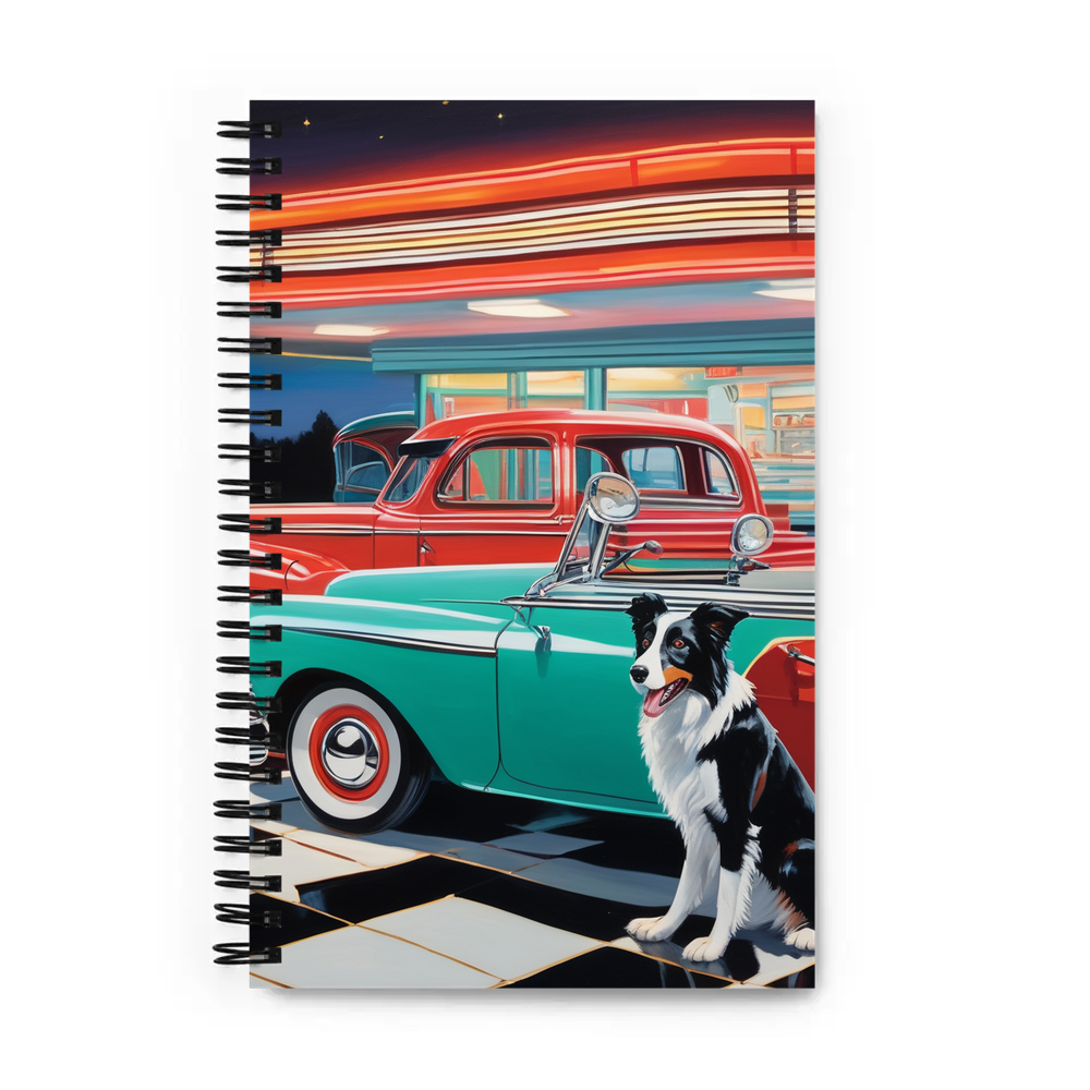 PugMug Custom Border Collie Spiral Notebook