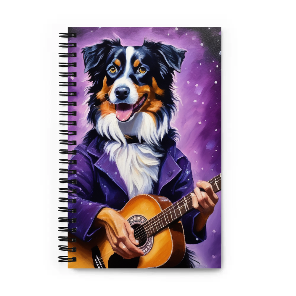 PugMug Custom Miniature American Shepherd Spiral Notebook