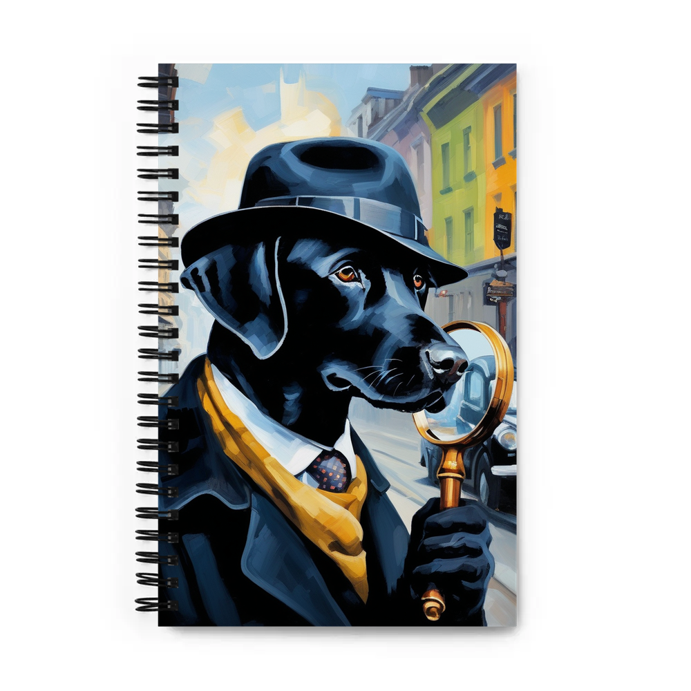 PugMug Custom Black Labrador Retriever Spiral Notebook