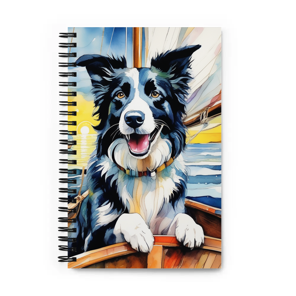 PugMug Custom Border Collie Spiral Notebook