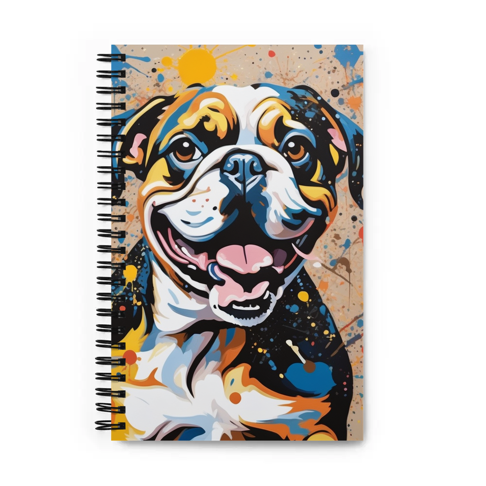PugMug Custom Bulldog Spiral Notebook