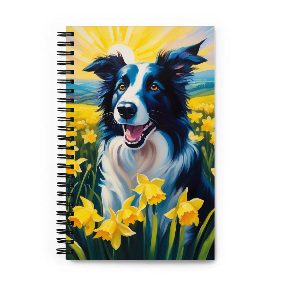 PugMug Custom Border Collie Spiral Notebook