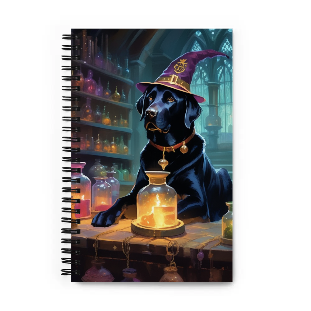 PugMug Custom Black Labrador Retriever Spiral Notebook