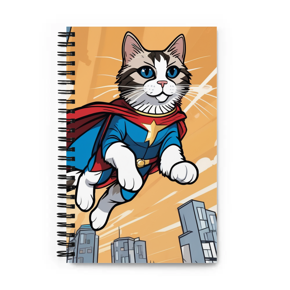 PugMug Custom Tabby Ragdoll Cat Spiral Notebook