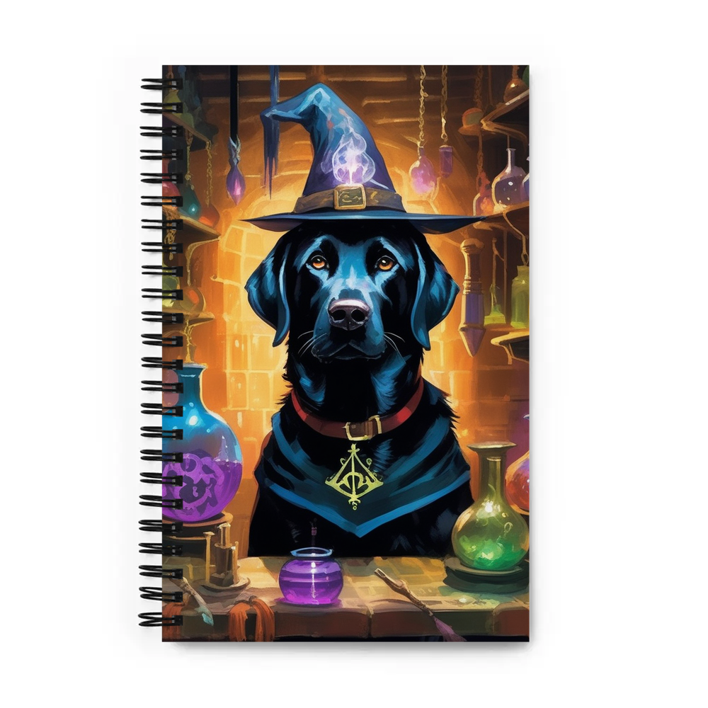 PugMug Custom Black Labrador Retriever Spiral Notebook