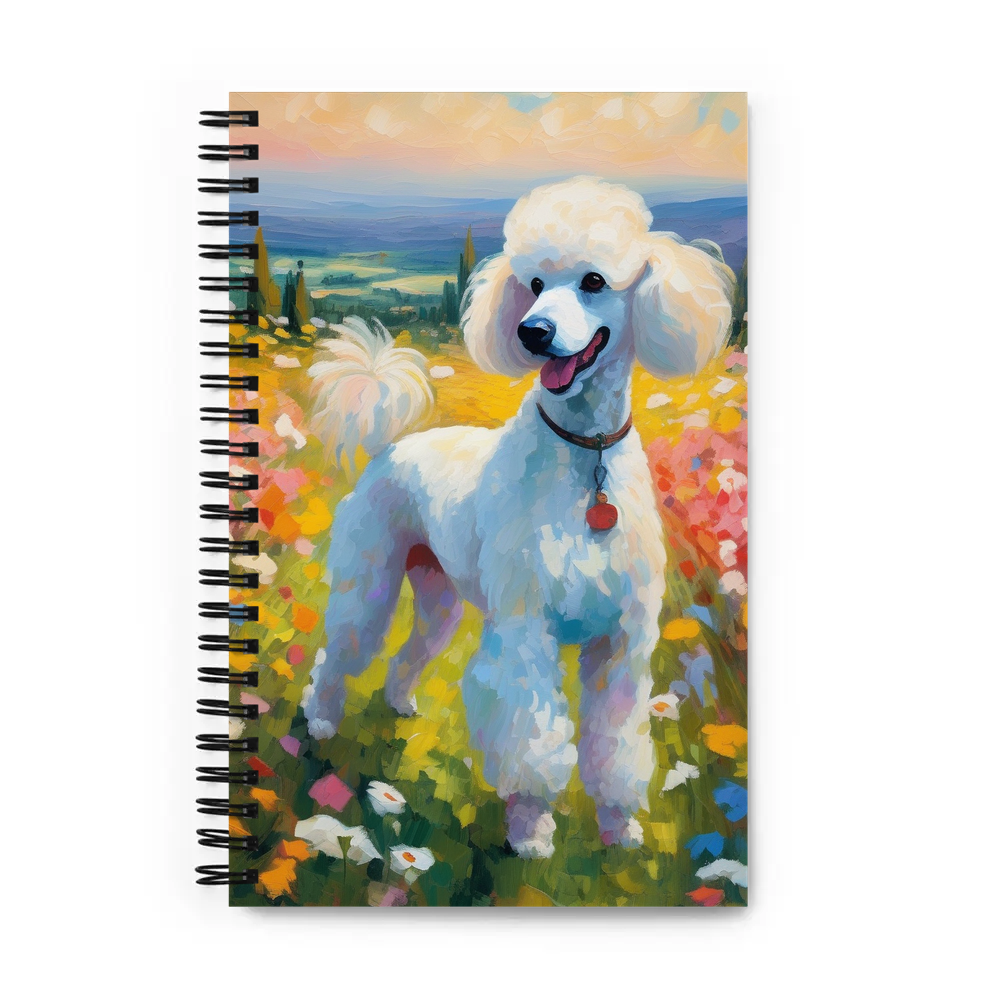 PugMug Custom White Poodle Spiral Notebook