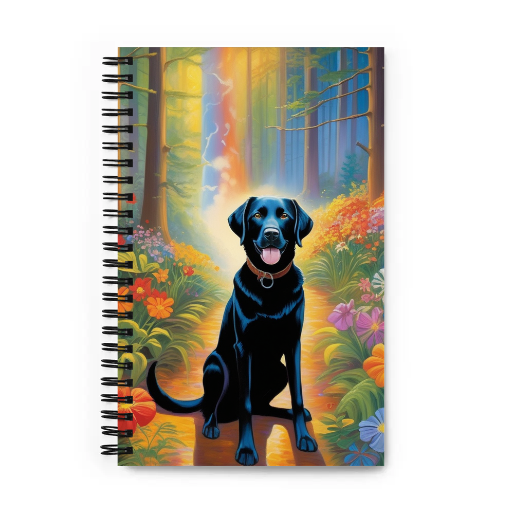 PugMug Custom Black Labrador Retriever Spiral Notebook