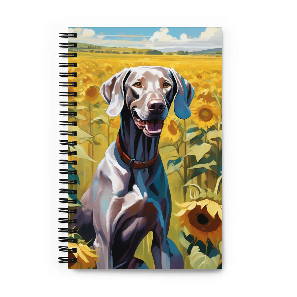 PugMug Custom Weimaraner Spiral Notebook