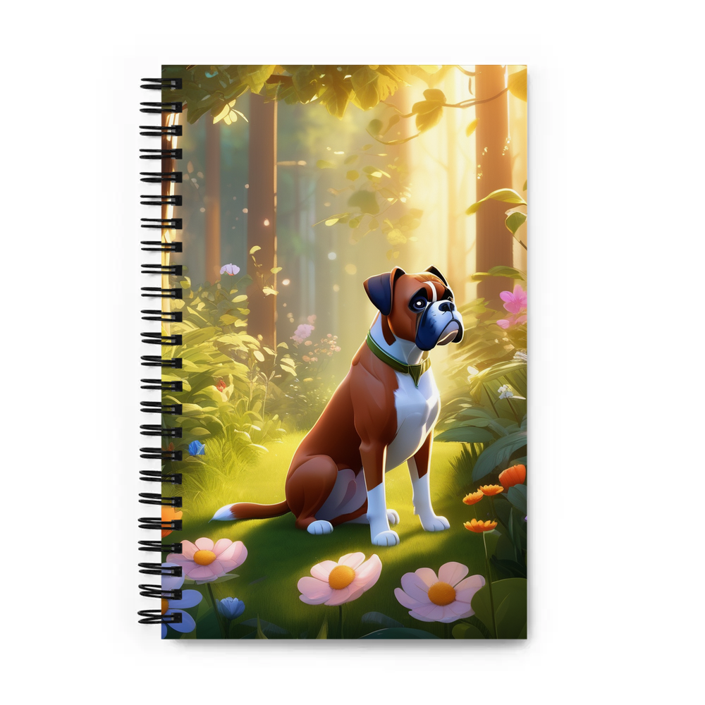 PugMug Custom Boxer Dog Spiral Notebook