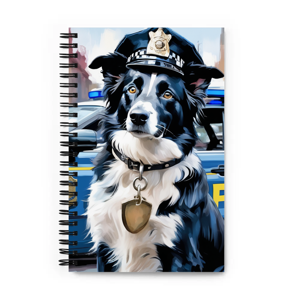 PugMug Custom Border Collie Spiral Notebook