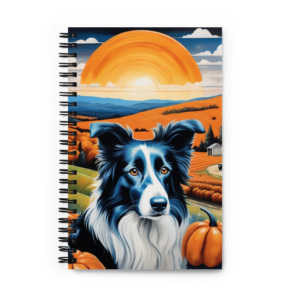 PugMug Custom Border Collie Spiral Notebook