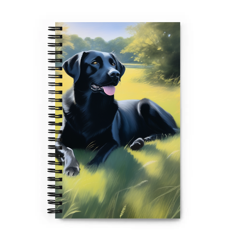 PugMug Custom Black Labrador Retriever Spiral Notebook