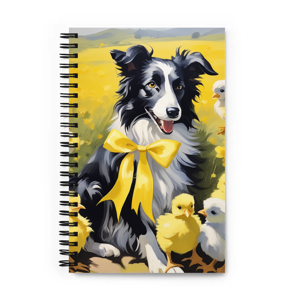 PugMug Custom Border Collie Spiral Notebook