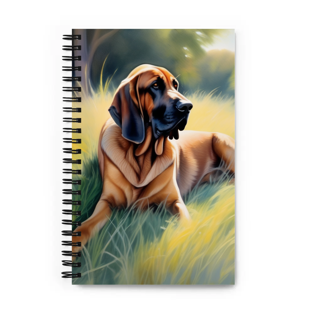 PugMug Custom Bloodhound Spiral Notebook