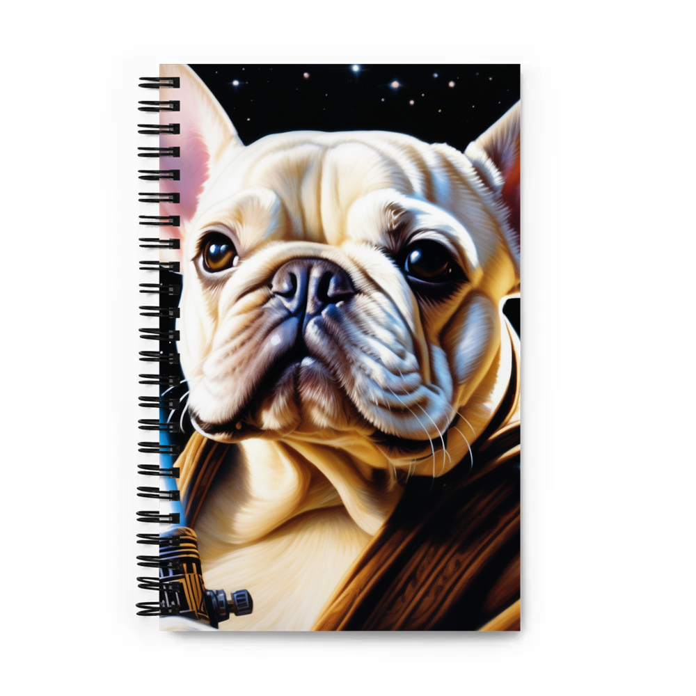 PugMug Custom White French Bulldog Spiral Notebook