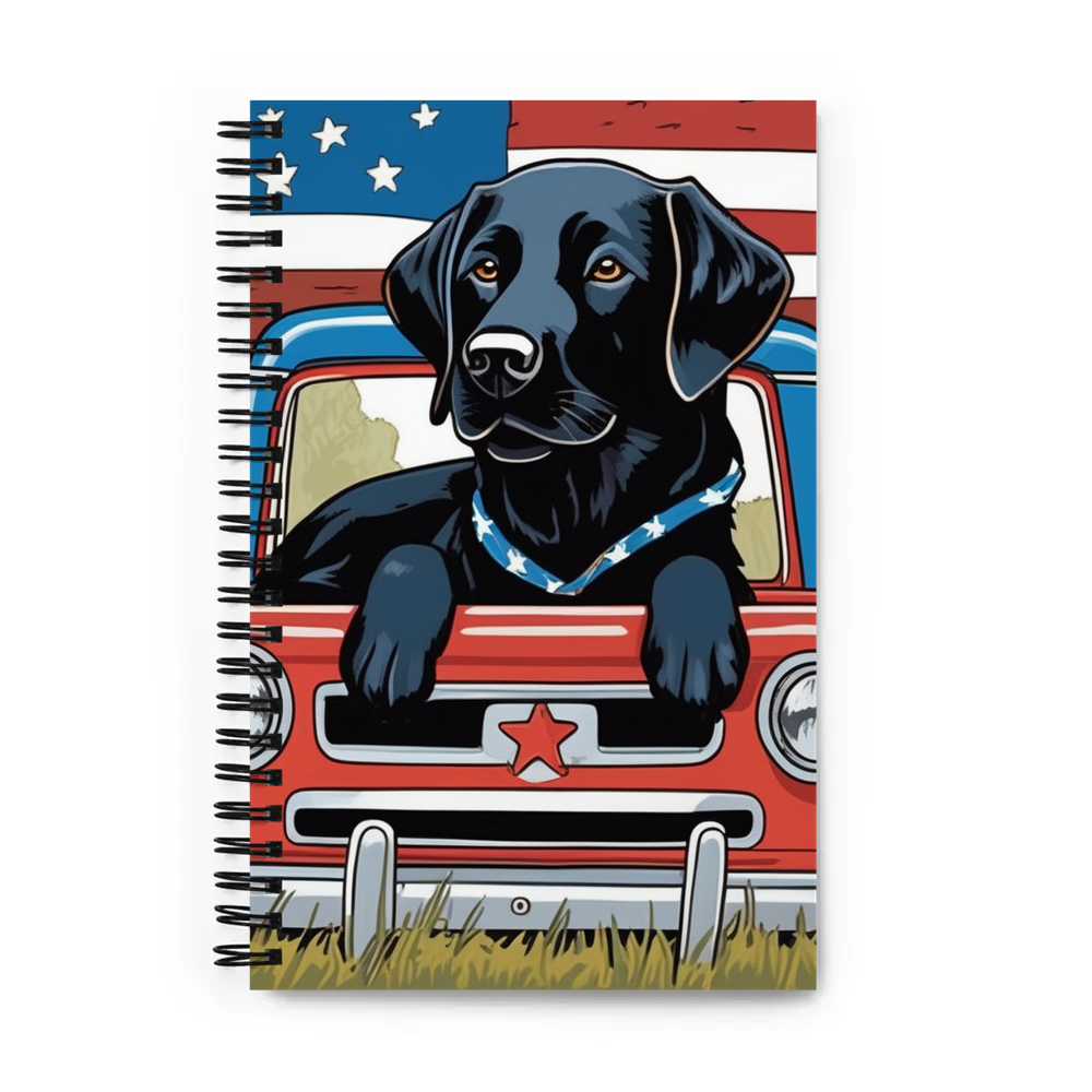PugMug Custom Black Labrador Retriever Spiral Notebook