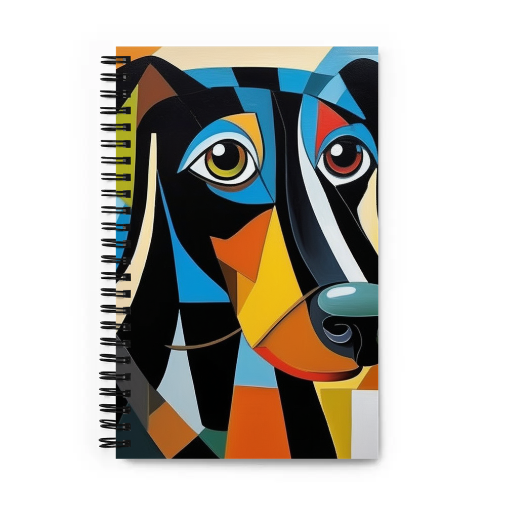 PugMug Custom Black Dachshund Spiral Notebook