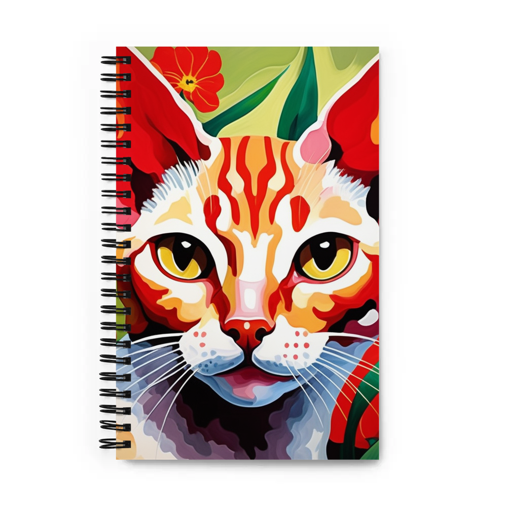 PugMug Custom Tabby Devon Rex Cat Spiral Notebook