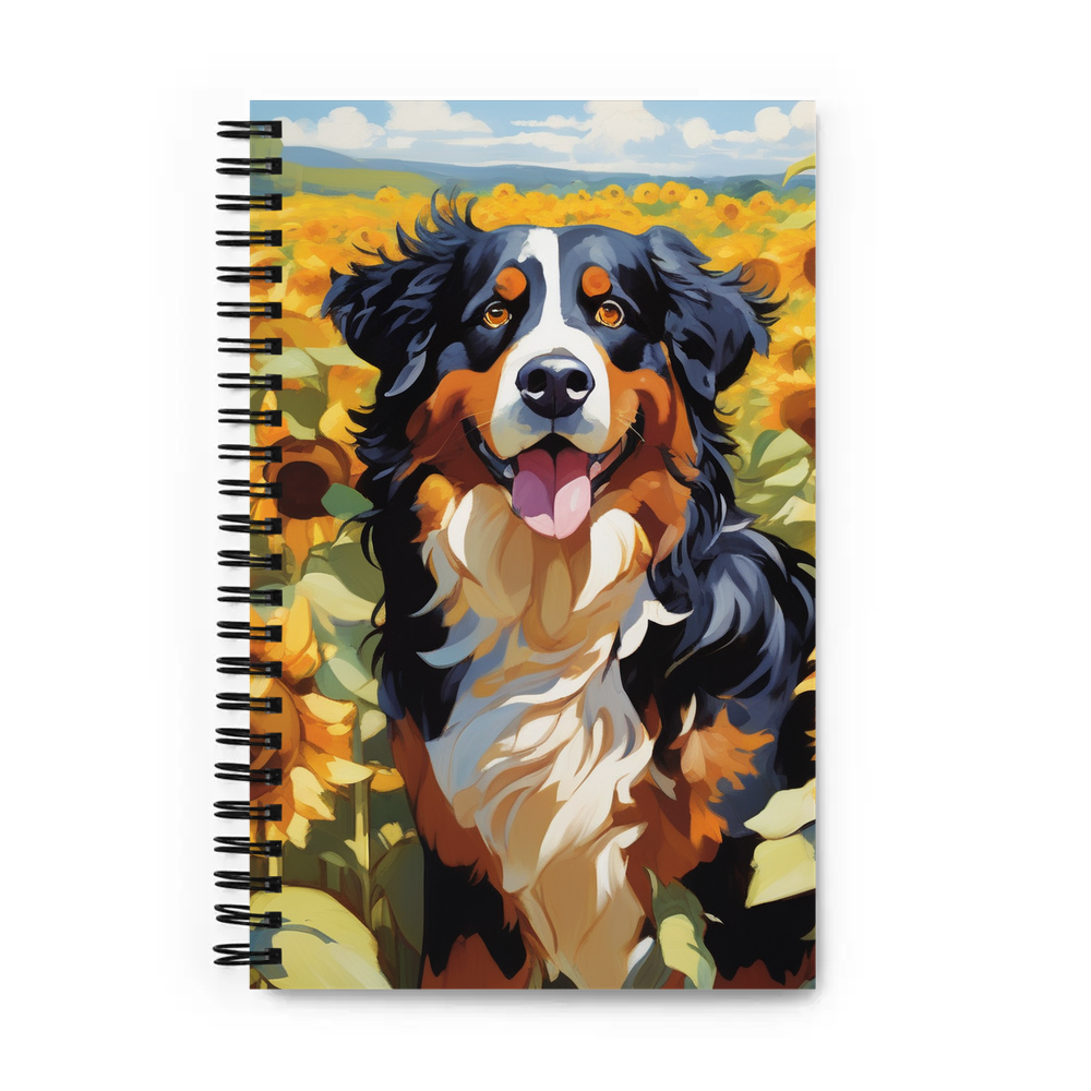 PugMug Custom Bernese Mountain Dog Spiral Notebook