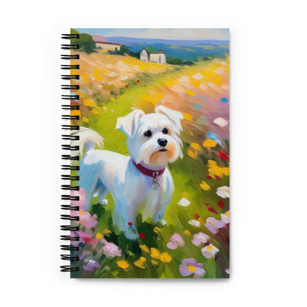 PugMug Custom Maltese Dog Spiral Notebook