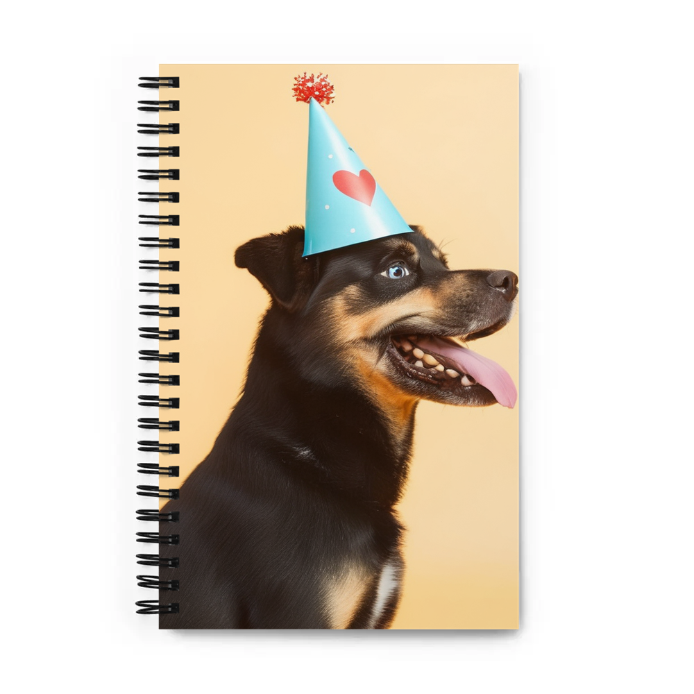 PugMug Custom Blue Spiral Notebook