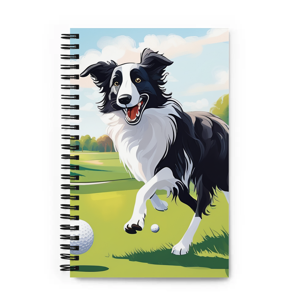 PugMug Custom Border Collie Spiral Notebook